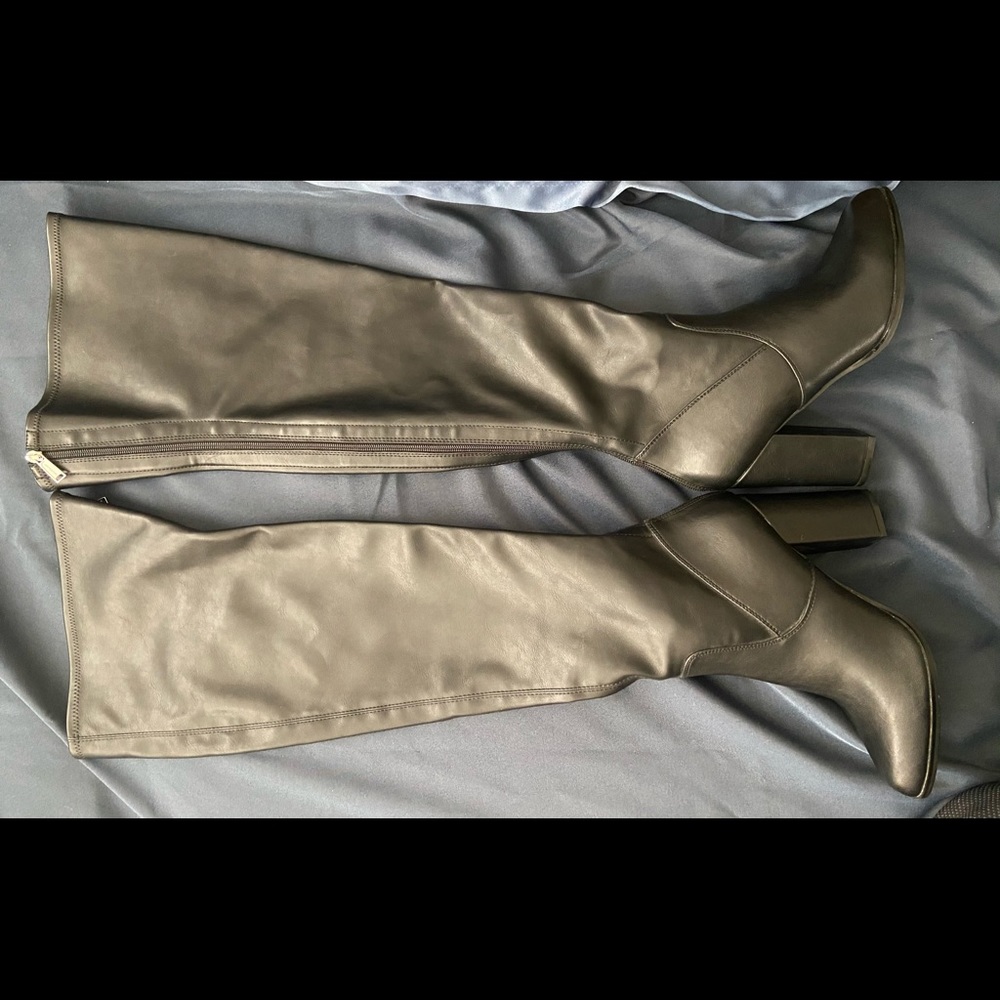 Juicy Couture black thigh high boots